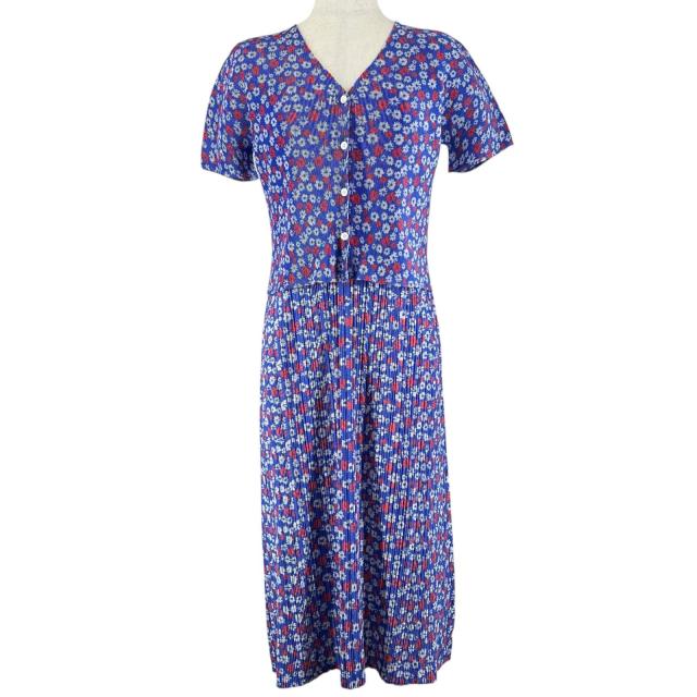 極美品▲PLEATS PLEASE プリーツプリーズ イッセイミヤケ PP22-JH875 花柄 ワンピース セットアップ マルチ 4 日本製 正規品 レディース