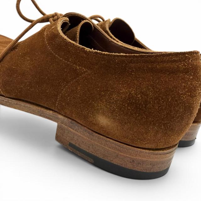 良品▼John Lobb ジョンロブ ドリフト スウェード レースアップ プレーントゥ レザーシューズ ブラウン 24cm相当 英国製 メンズ 箱付き 良品▽John Lobb ジョンロブ ドリフト スウェード レースアップ