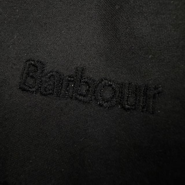 美品▼Barbour バブアー 25AW 252MWX0018 BEDALE 襟コーデュロイ ロゴ刺繍 WZIPUP ワックスジャケット ブラック 38 UK製 正規品 メンズ_6