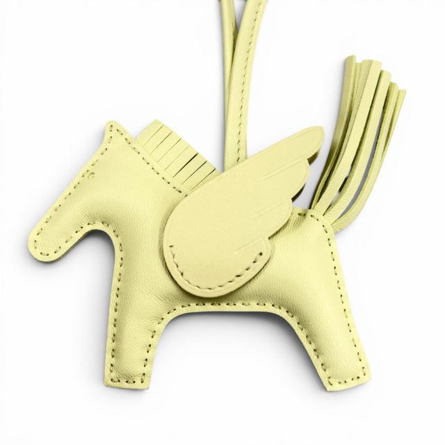 未使用品△HERMES エルメス ロデオチャーム ペガサスPM アニョーミロ ジョーヌミルトン バッグチャーム W刻 フランス製 レディース 箱付