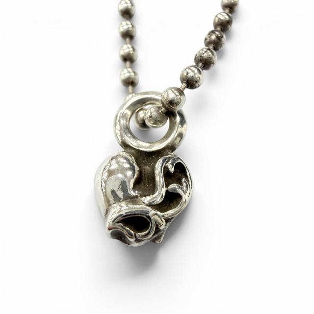 極美品▼CHROME HEARTS クロムハーツ 925 ハートスタック ボールチェーン ネックレス シルバー 30インチ 総重量11.54g メンズ レディース_2