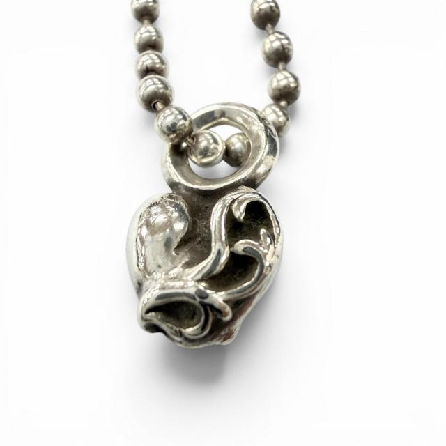 極美品▼CHROME HEARTS クロムハーツ 925 ハートスタック ボールチェーン ネックレス シルバー 30インチ 総重量11.54g メンズ レディース_3