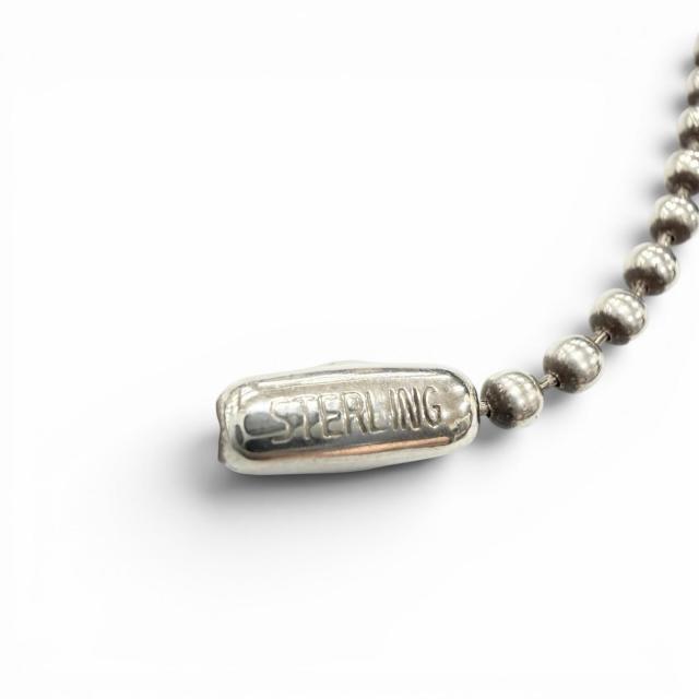 極美品▼CHROME HEARTS クロムハーツ 925 ハートスタック ボールチェーン ネックレス シルバー 30インチ 総重量11.54g メンズ レディース_6