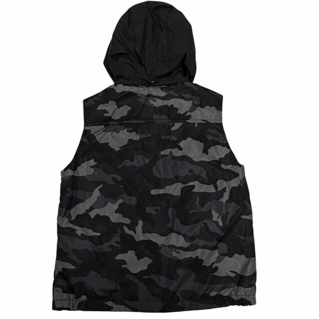 未使用品△MONCLER モンクレール DRUMS GILET カモフラージュ柄 迷彩柄 ダウンベスト ブラック グレー 8anni 130cm 正規品 キッズ_1