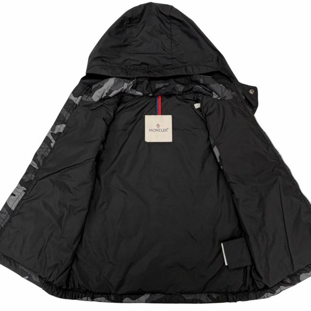 未使用品△MONCLER モンクレール DRUMS GILET カモフラージュ柄 迷彩柄 ダウンベスト ブラック グレー 8anni 130cm 正規品 キッズ_2
