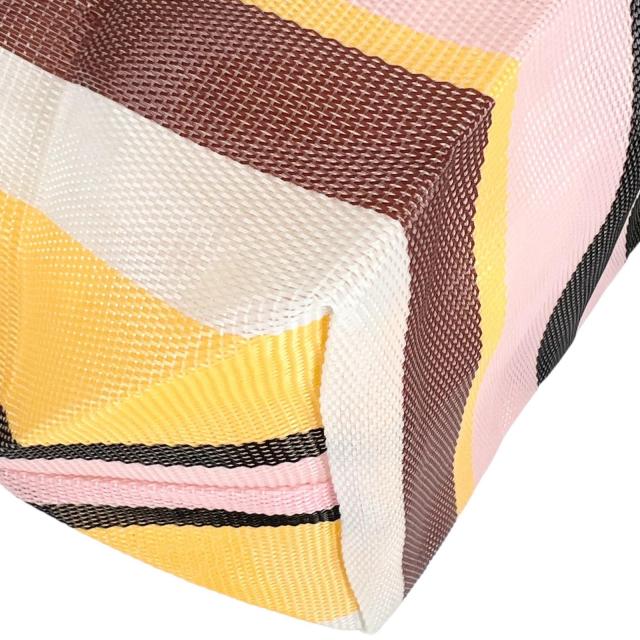 未使用品▲MARNI マルニ SHMHR08A01 フラワーカフェ マルニマーケット ストライプ ハンドバッグ マルチカラー UNI 正規品 レディース_6