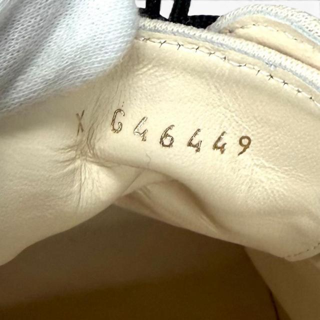 美品★CHANEL シャネル ラインストーンココマーク レースアップ 厚底 ブーティ レースアップシューズ ベージュ 36.5 イタリア製_8