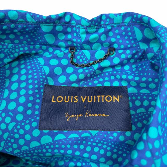 極美品□LOUIS VUITTON ルイヴィトン 草間彌生 2023年製 1AB8HU オールオーバー パンプキン ブルゾン ブルー 46 フランス製 正規品_6