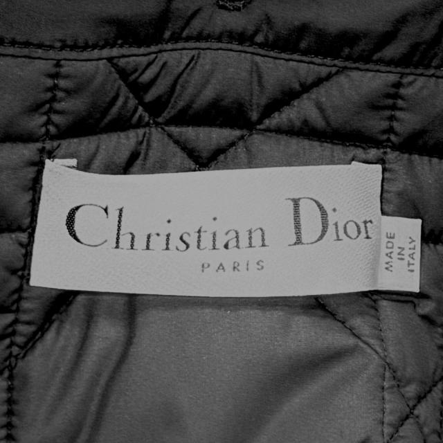 極美品★Christian Dior クリスチャンディオール 350G18A0060 カシミヤ混 マイクロカナージュ キルティングライナー付 ベスト 44 正規品_7