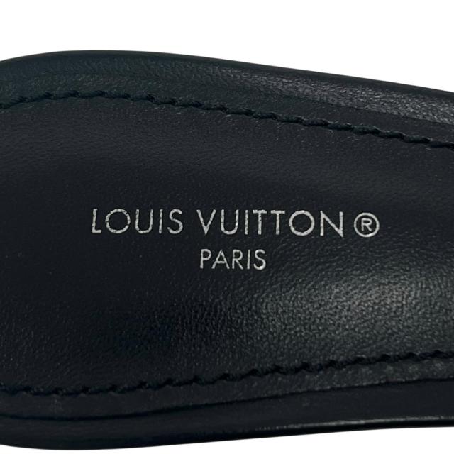 未使用品▲LOUIS VUITTON ルイヴィトン リバイバルライン モノグラム ミュール サンダル ブラック 38.5 箱・保存袋付き 伊製 レディース_8
