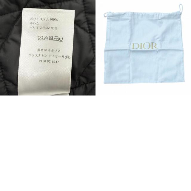 極美品★クリスチャンディオール 351M62A3332 コットン100％ マクロカナージュ キルティングライナー付 トレンチコート 44 正規品 袋付_9