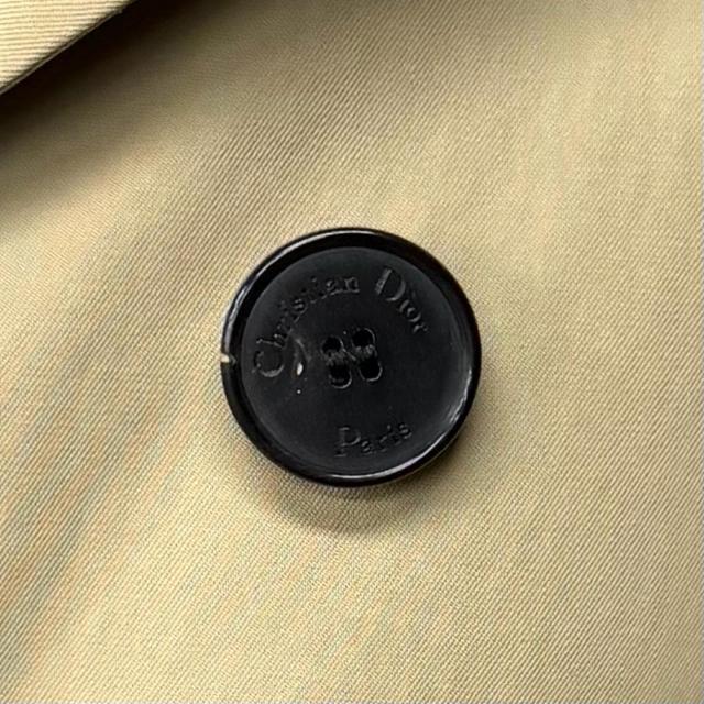 極美品★クリスチャンディオール 351M62A3332 コットン100％ マクロカナージュ キルティングライナー付 トレンチコート 44 正規品 袋付_6