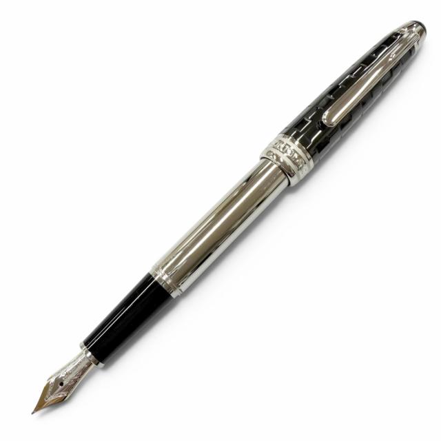 未使用品□MONTBLANC モンブラン マイスターシュテュック ソリテール セラミック ブラックプリズマ クラシック ペン先18K Fニブ 万年筆