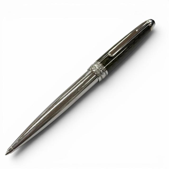 良品▼MONTBLANC モンブラン マイスターシュテュック ソリテール カーボンスティール ホワイトスター ツイスト式 ボールペン 筆記確認済
