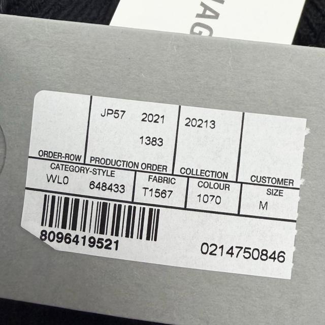 未使用品□BALENCIAGA バレンシアガ 21AW 648433 ロゴ総柄 クルーネック オールオーバーニット セーター ブラック M イタリア製 正規品_8