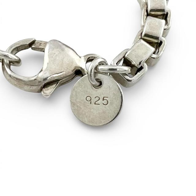 美品▲TIFFANY&Co. ティファニー ベネチアン ブレスレット SV925 全長19cm アクセサリー シルバー 重量16.3g メンズ レディース_4