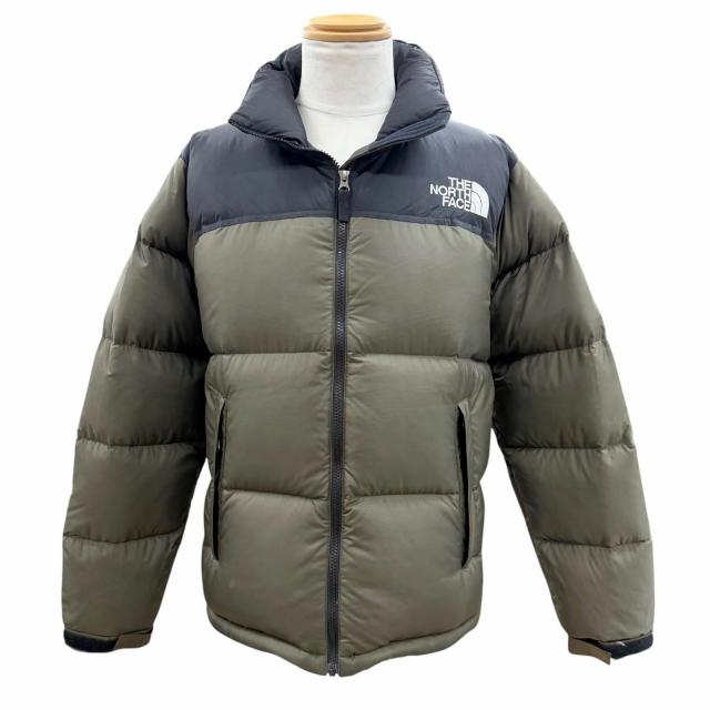 美品▼THE NORTH FACE ザ・ノースフェイス ND92335 Nuptse Jacket ロゴ刺繍 フード入り ポケッタブル仕様 ZIP ダウンジャケット M 正規品
