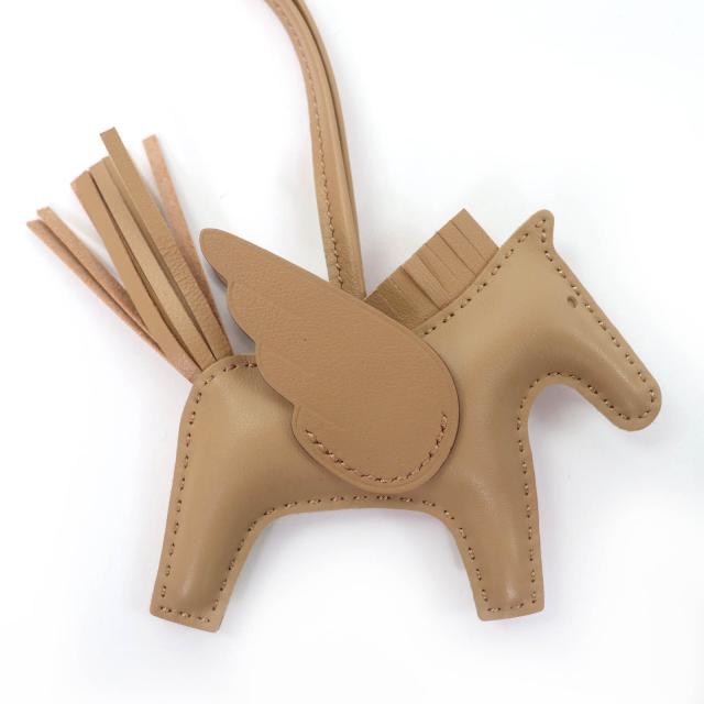 未使用品☆HERMES エルメス ロデオチャーム ペガサスPM アニョーミロ ヴォースイフト チャイ バッグチャーム K刻印 フランス製 箱付き_3