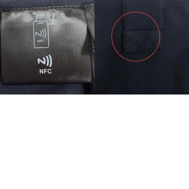 美品◇PRADA プラダ 24SS 33594 コットン100％ トライアングルロゴプレート付 ピケドレス ワンピース ネイビー 36 正規品 レディース