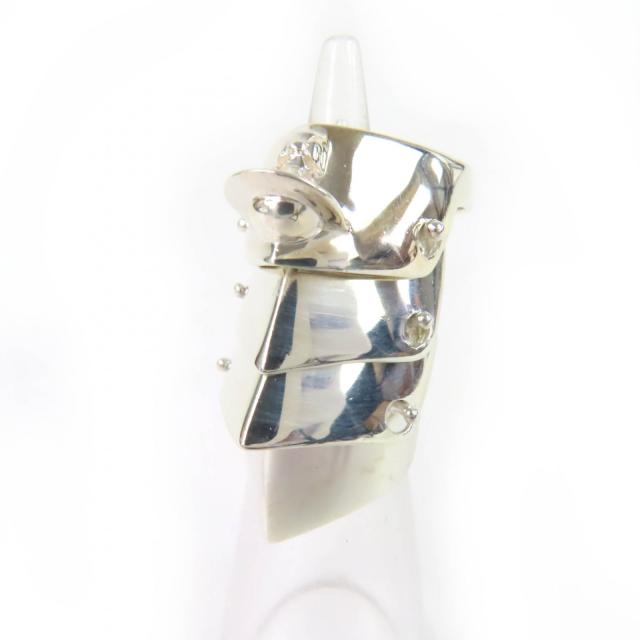 美品☆Vivienne Westwood ヴィヴィアンウエストウッド アーマー リング 925 オーブ シルバー S JP5号相当 重量14.29g レディース