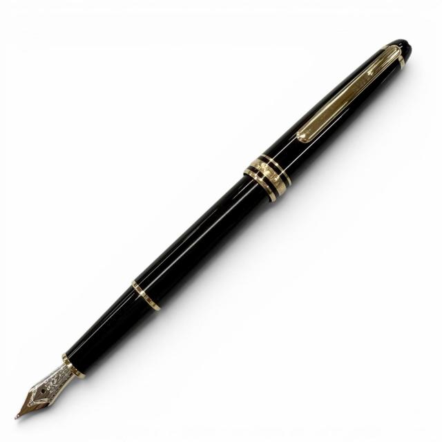 極美品▼MONTBLANC モンブラン マイスターシュテュック クラシック ペン先14K Fニブ ホワイトスター 万年筆 ドイツ製 箱・ペンケース付き