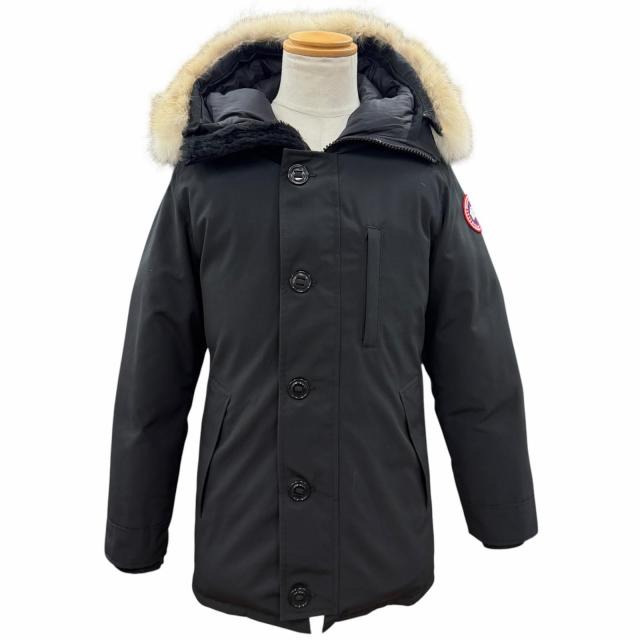 美品▼CANADA GOOSE カナダグース 3438JM Jasper Parka ジャスパー パーカ ダウンジャケット ブラック S カナダ製 国内正規品 メンズ