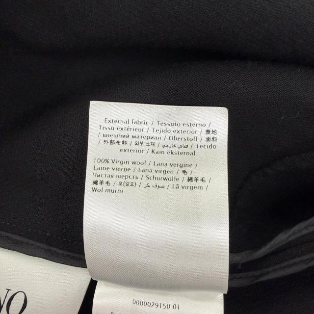 美品☆VALENTINO ヴァレンティノ TB3VAQZ14EJ バージンウール ショートスリーブ ワンピース ブラック 42 イタリア製 正規品 レディース_7