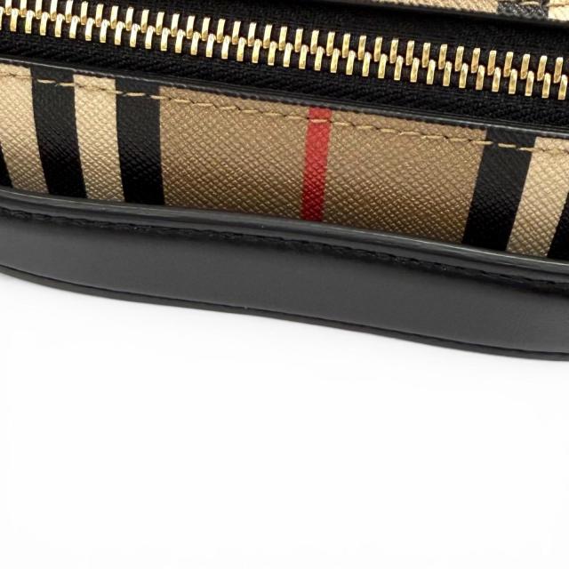 未使用品★BURBERRY バーバリー 8030456 ノバチェック柄 2way レザー バレルバッグ ショルダーバッグ ベージュ イタリア製 保存袋付き_6