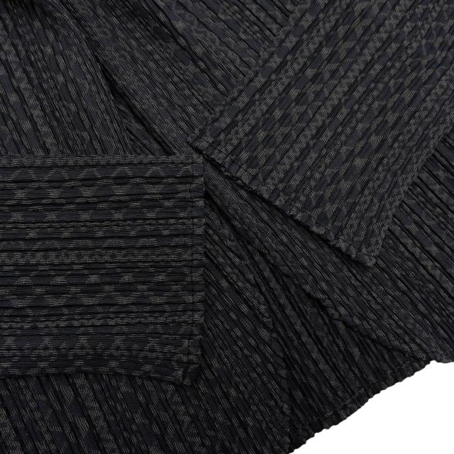 極美品▲PLEATS PLEASE プリーツプリーズ イッセイミヤケ PP33-J0703 コットン混 プリーツカーディガン 3 日本製 正規品 レディース_5
