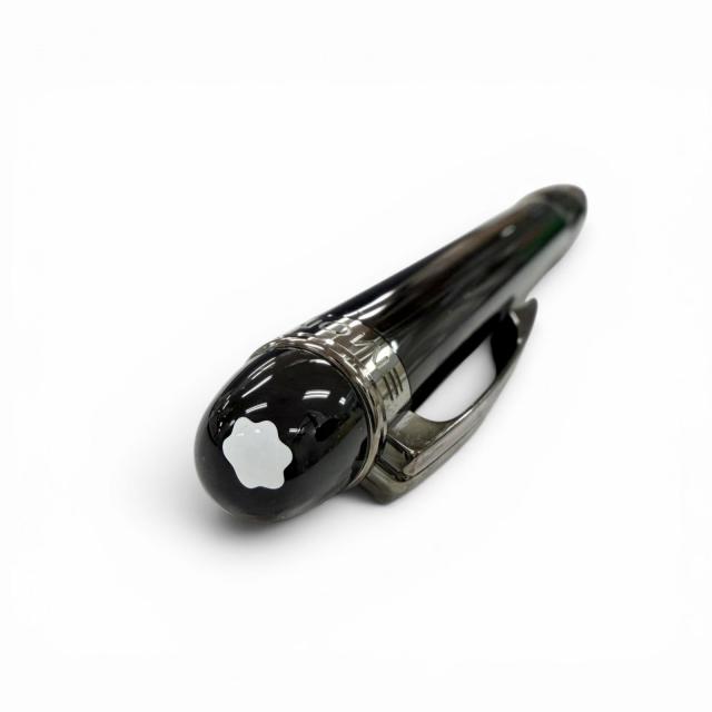 極美品▼MONTBLANC モンブラン スターウォーカー ホワイトスター ツイスト式 ボールペン ミッドナイトブラック ガンメタリック 筆記◎_4