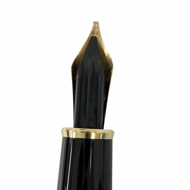 極美品□MONTBLANC モンブラン マイスターシュテュック クラシック Pix ペン先14K Bニブ 万年筆 ブラック ゴールド ドイツ製 メンズ_5