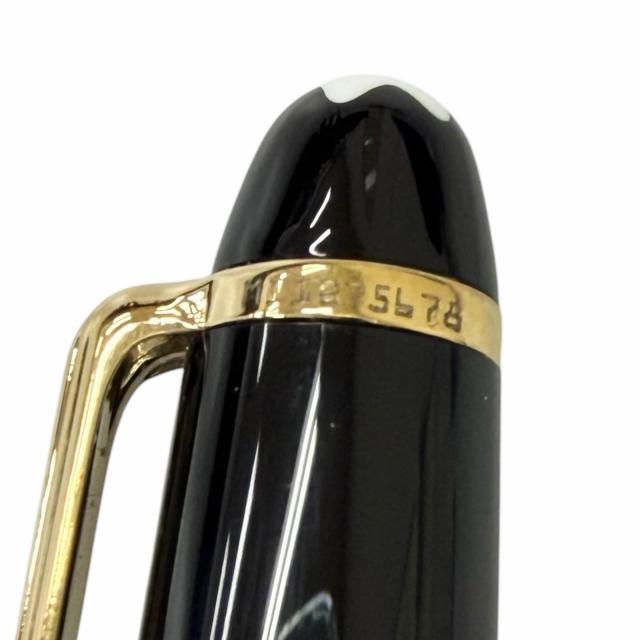 極美品□MONTBLANC モンブラン マイスターシュテュック クラシック Pix ペン先14K Bニブ 万年筆 ブラック ゴールド ドイツ製 メンズ_8
