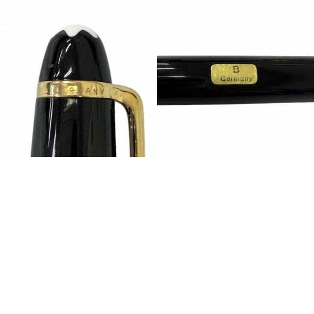 極美品□MONTBLANC モンブラン マイスターシュテュック クラシック Pix ペン先14K Bニブ 万年筆 ブラック ゴールド ドイツ製 メンズ_9