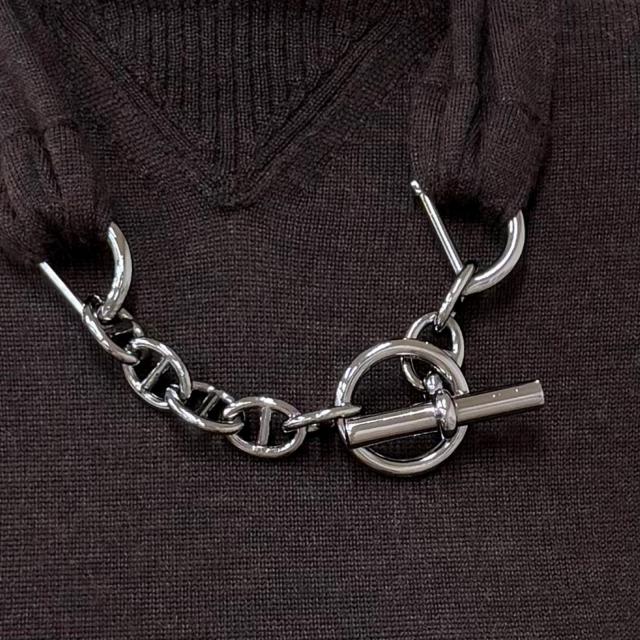 美品★HERMES エルメス カシミヤ シルク混 シェーヌダンクルチェーン付 Aライン ニット ロングワンピース ドレス ブラウン 38 イタリア製 美品★HERMES エルメス カシミヤ シルク混 シェーヌダンクルチェーン付 Aライン ニット ロングワンピース ドレス ブラウン 38 イタリア製