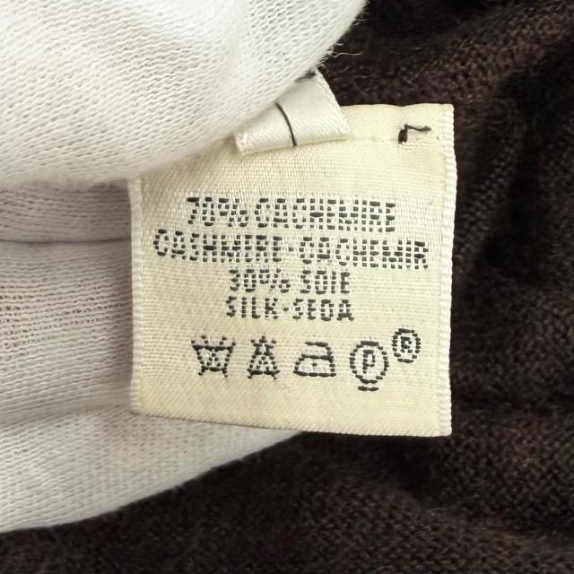 美品★HERMES エルメス カシミヤ シルク混 シェーヌダンクルチェーン付 Aライン ニット ロングワンピース ドレス ブラウン 38 イタリア製 美品★HERMES エルメス カシミヤ シルク混 シェーヌダンクルチェーン付 Aライン ニット ロングワンピース ドレス ブラウン 38 イタリア製