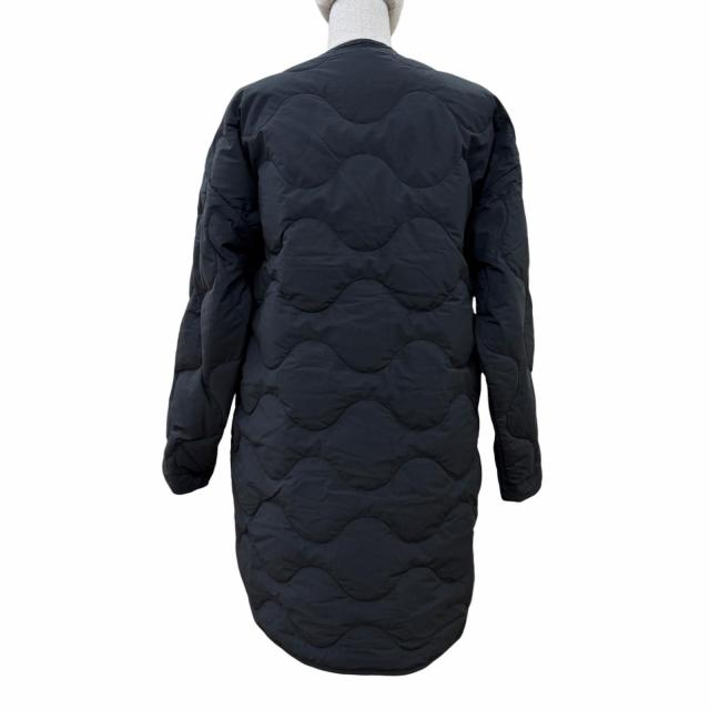 美品☆CANADA GOOSE カナダグース 3595W Meyfield ロゴワッペン付 日本限定 キルティング ノーカラー ダウンコート ブラック XS 正規品_2