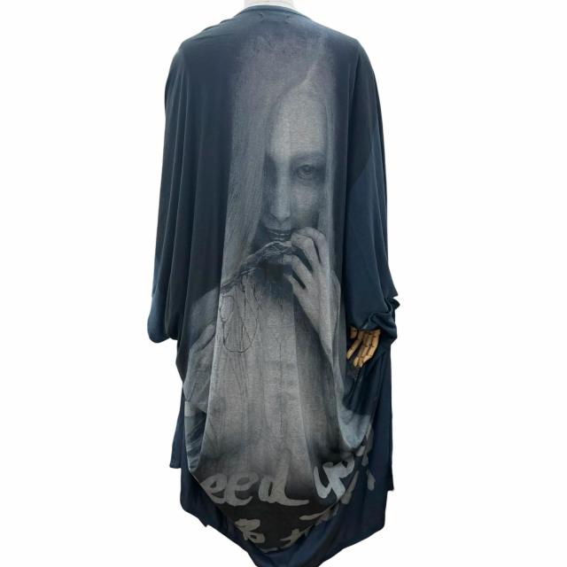美品□Yohji Yamamoto POUR HOMME ヨウジヤマモトプールオム HW-T69-279 内田すずめ 拒食と自爆 ロングカーディガン 3 日本製 正規品