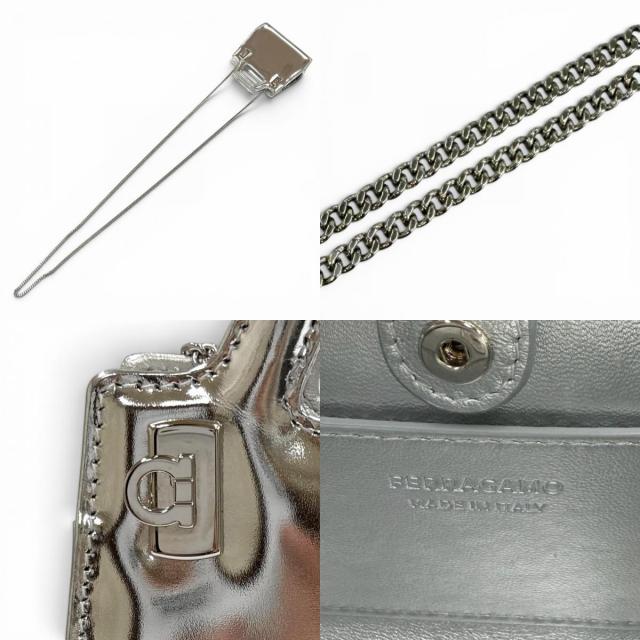 極美品☆FERRAGAMO フェラガモ ワンダ ミニ ガンチーニ レザー 2WAY
