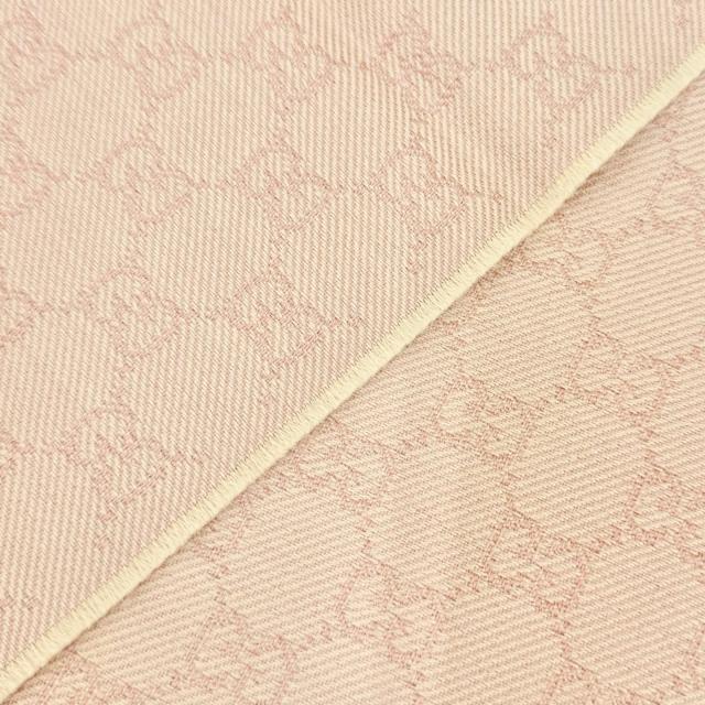 未使用品△GUCCI グッチ 848507 GGウール スカーフ ミニフリンジ マフラー ピンク 45×185cm 現行品 正規品 レディース 定価73700円 箱付_4