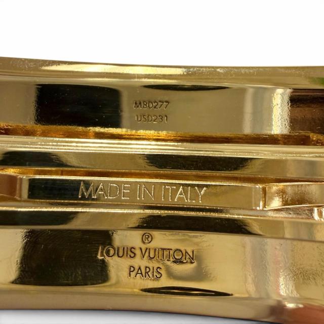 極美品☆LOUIS VUITTON ルイヴィトン M80277 ナノグラム バレッタ ヘアアクセサリー ゴールド イタリア製 レディース 箱・保存袋付き_5