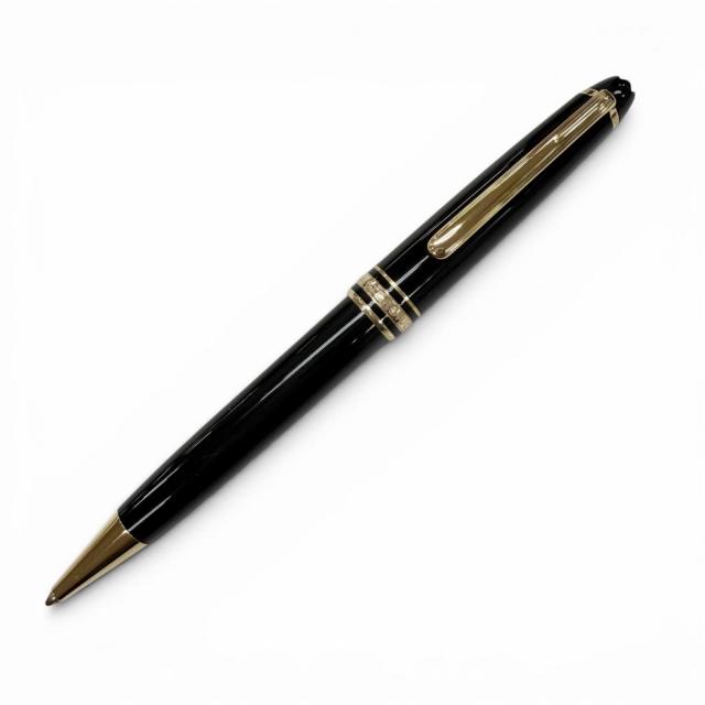 極美品▼MONTBLANC モンブラン マイスターシュテュック クラシック ホワイトスター ツイスト式 ボールペン ブラック ゴールド 筆記確認済
