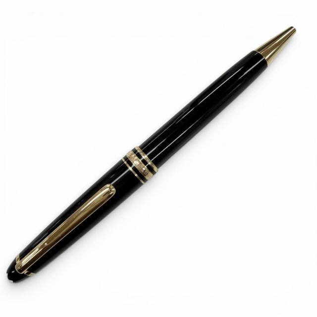 極美品▼MONTBLANC モンブラン マイスターシュテュック クラシック ホワイトスター ツイスト式 ボールペン ブラック ゴールド 筆記確認済_1