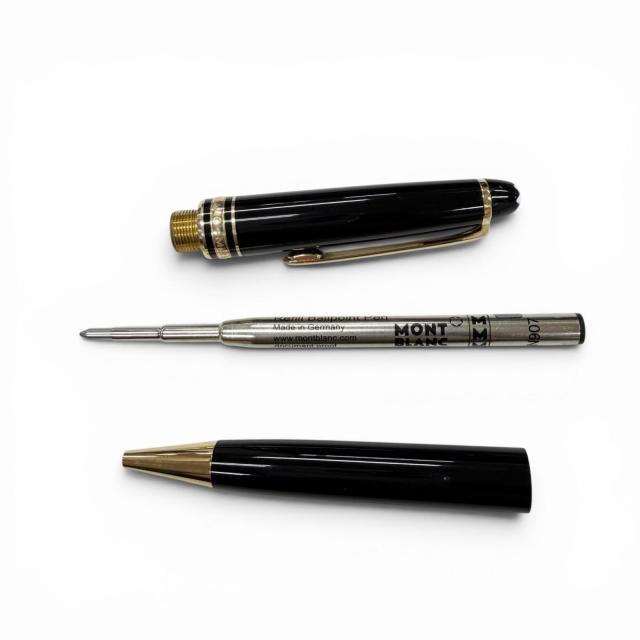 極美品▼MONTBLANC モンブラン マイスターシュテュック クラシック ホワイトスター ツイスト式 ボールペン ブラック ゴールド 筆記確認済_3
