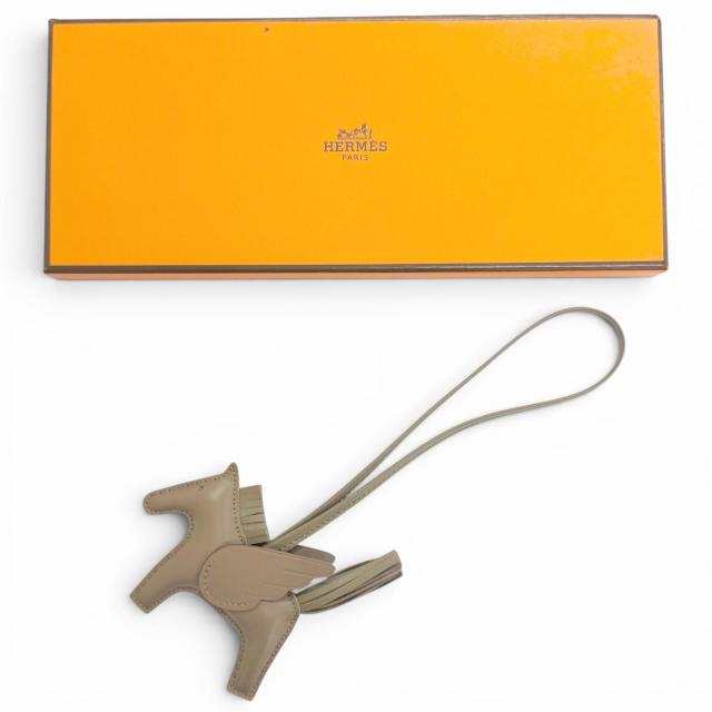未使用品△HERMES エルメス ロデオチャーム ペガサスPM アニョーミロ スイフト エトゥープ バッグチャーム B刻印 仏製 レディース 箱付き_1