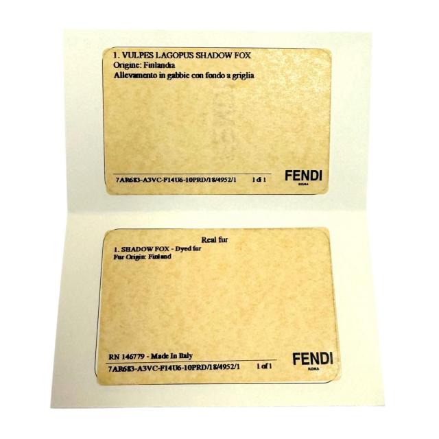 未使用品★FENDI フェンディ 7AR683 現行品 FFロゴ FOXファーポンポンチャーム バッグチャーム ピンク 伊製 定価104500円 箱・保存袋付き_9