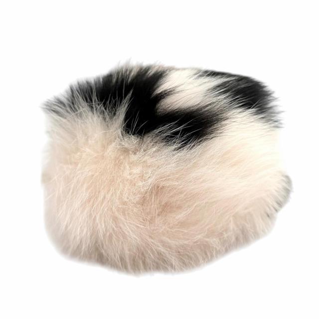 未使用品★FENDI フェンディ 7AR683 現行品 FFロゴ FOXファーポンポンチャーム バッグチャーム ピンク 伊製 定価104500円 箱・保存袋付き_3