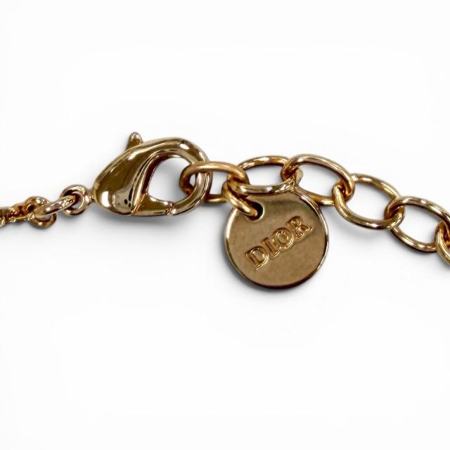 極美品★DIOR ディオール N3118WOMCY_D03S CD Navy CDネイビー ラインストーン ハート ネックレス ピンクゴールド 箱・保存袋付き_6