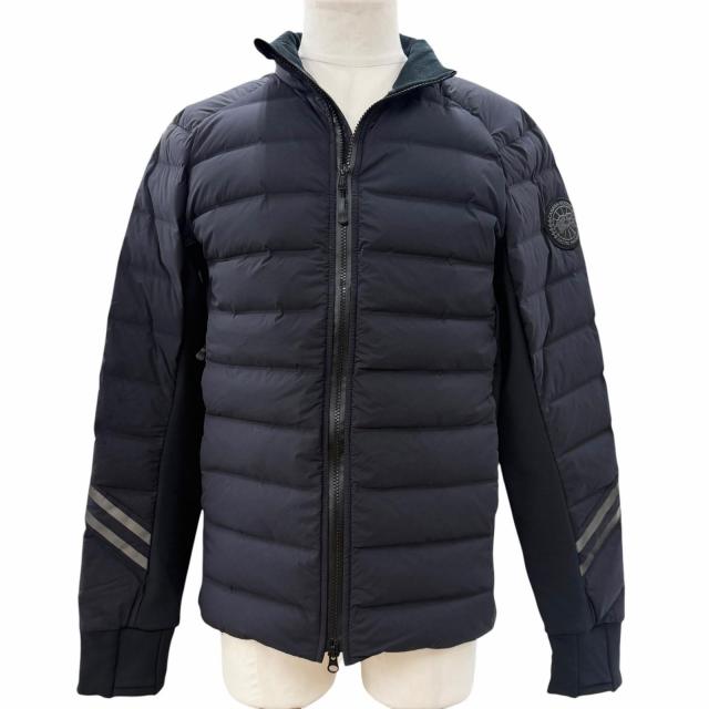 美品▼CANADA GOOSE カナダグース 2735MB ブラックレーベル HYBRIDGE CW BOMBER ハイブリッジクルーボンバー ダウンジャケット XS 正規品