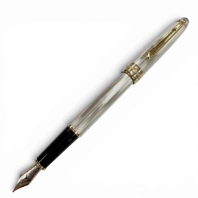 極美品▼MONTBLANC モンブラン マイスターシュテュック 1446 ソリテール スターリングシルバー 18K ホワイトスター 万年筆 総重量28.74g