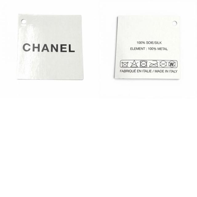 未使用品★CHANEL シャネル 24B AAA428 シルク100％ ラインストーン ココマーク ボウバレッタ リボンバレッタ ヘアクリップ 黒 箱付_9